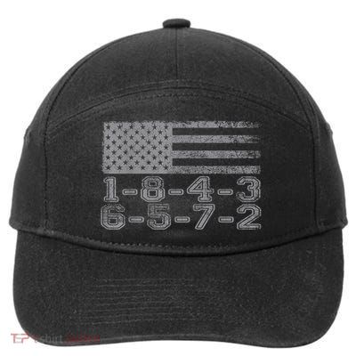 Usa Flag 18436572 Firing Order Small Block Engine Gift 7-Panel Snapback Hat