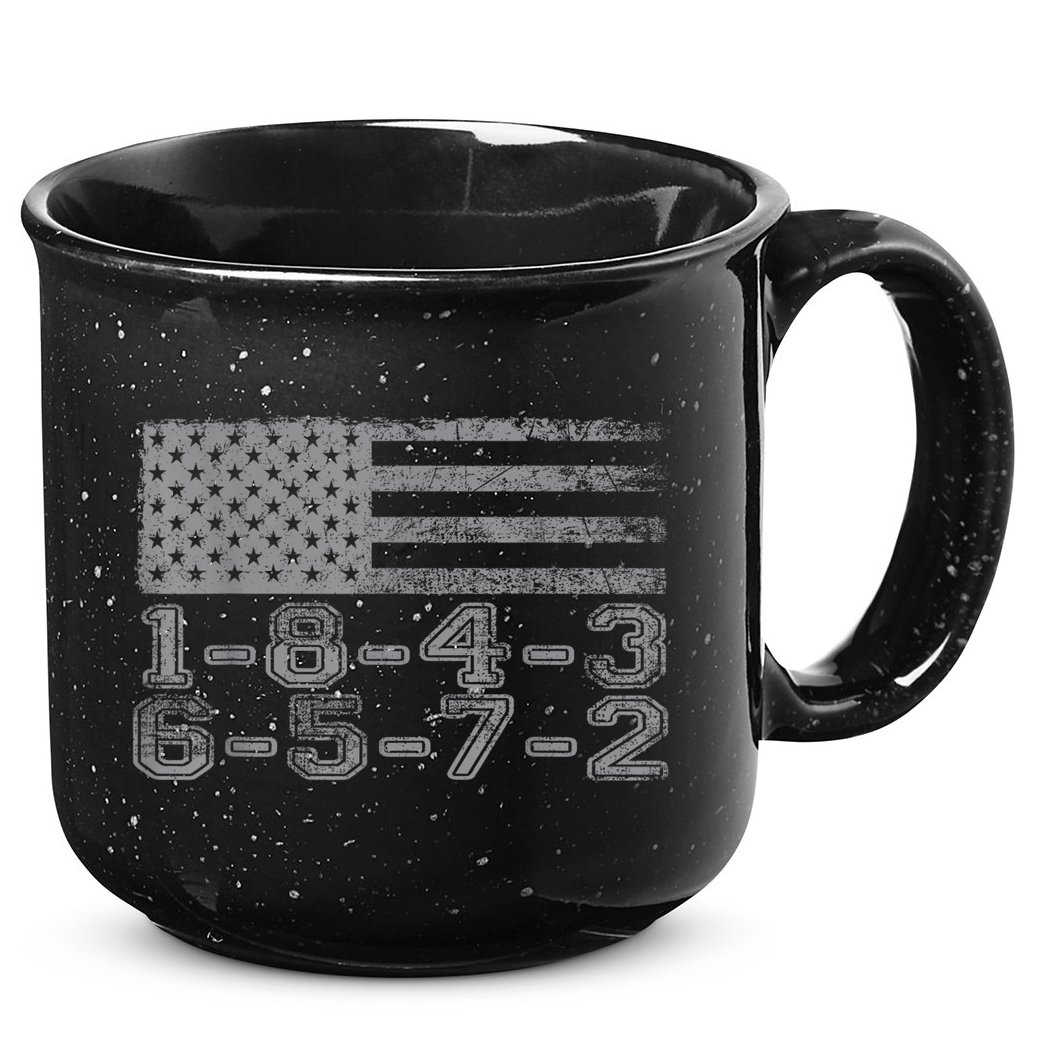 Usa Flag 18436572 Firing Order Small Block Engine Gift 15oz Campfire Ceramic Mug
