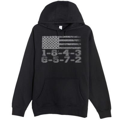 Usa Flag 18436572 Firing Order Small Block Engine Gift Premium Pullover Hoodie