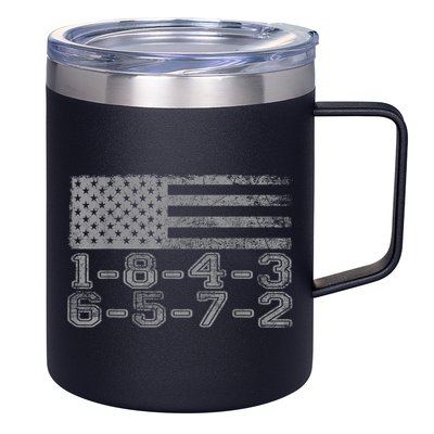 Usa Flag 18436572 Firing Order Small Block Engine Gift 12oz Stainless Steel Coffee Mug