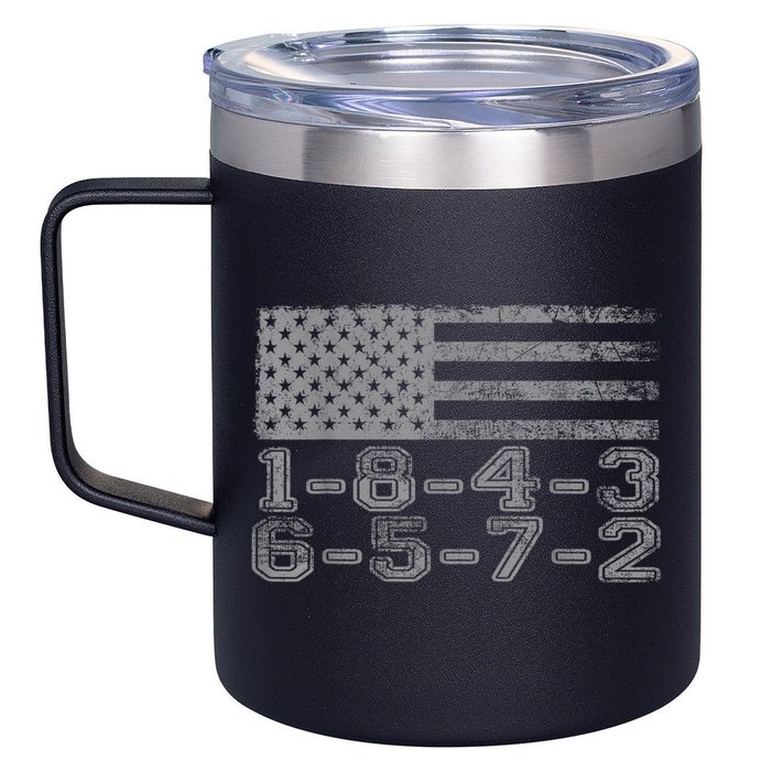 Usa Flag 18436572 Firing Order Small Block Engine Gift 12oz Stainless Steel Coffee Mug
