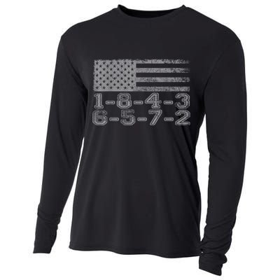 Usa Flag 18436572 Firing Order Small Block Engine Gift Cooling Performance Long Sleeve Crew