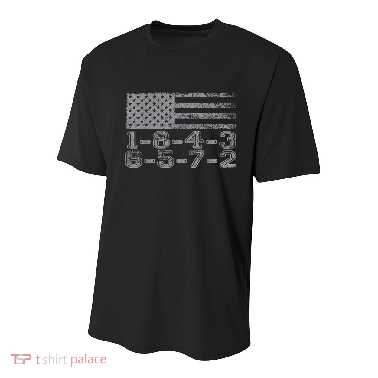 Usa Flag 18436572 Firing Order Small Block Engine Gift Youth Performance Sprint T-Shirt