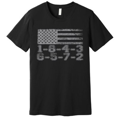 Usa Flag 18436572 Firing Order Small Block Engine Gift Premium T-Shirt