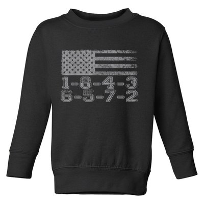 Usa Flag 18436572 Firing Order Small Block Engine Gift Toddler Sweatshirt