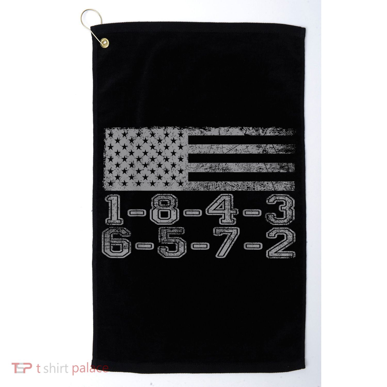 Usa Flag 18436572 Firing Order Small Block Engine Gift Golf Towel