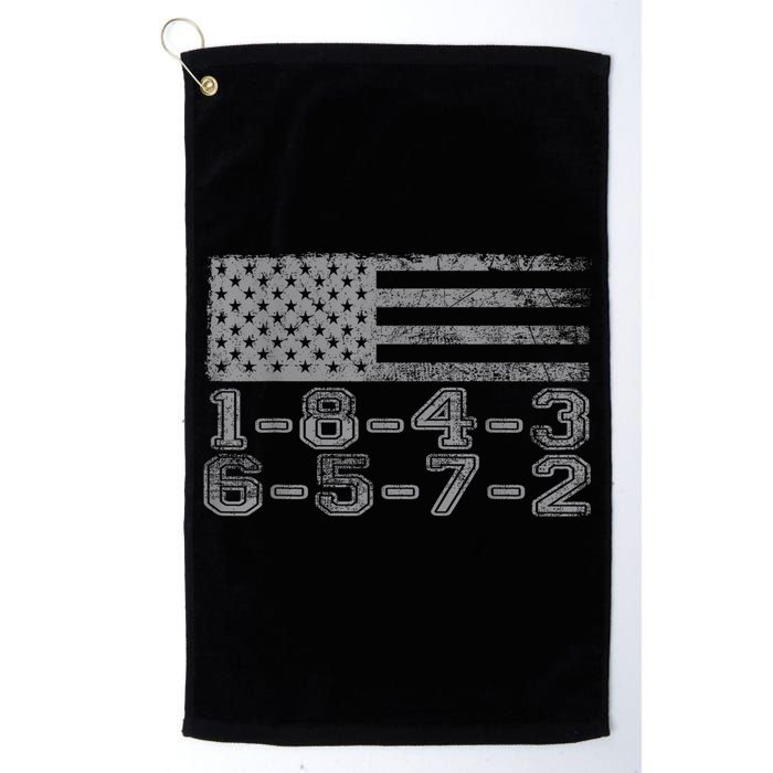Usa Flag 18436572 Firing Order Small Block Engine Gift Golf Towel