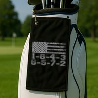 Usa Flag 18436572 Firing Order Small Block Engine Gift Golf Towel
