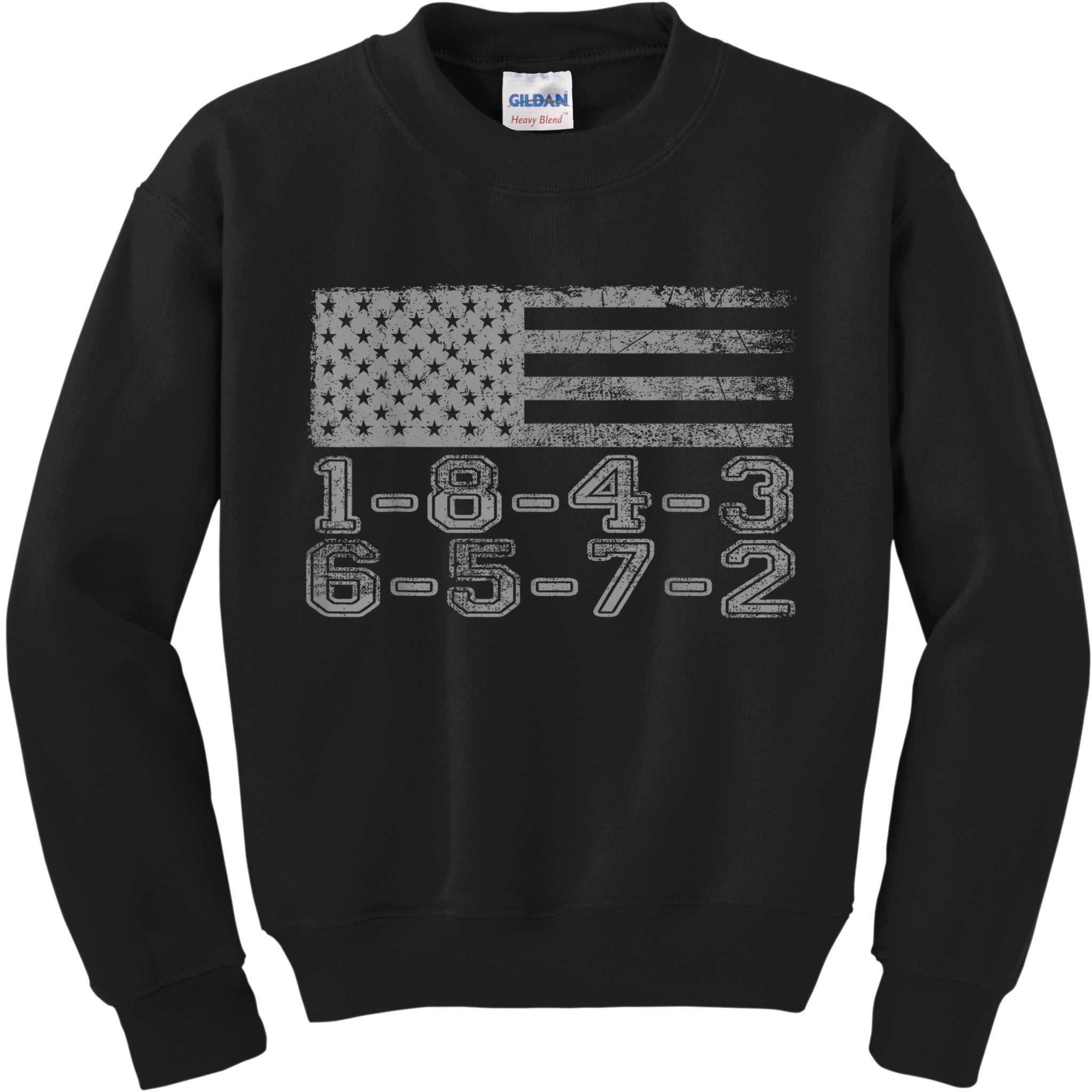 Usa Flag 18436572 Firing Order Small Block Engine Gift Kids Sweatshirt