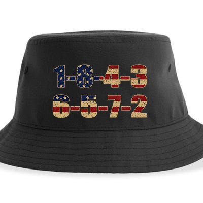 USA Flag 18436572 Firing Order Small Block Sustainable Bucket Hat