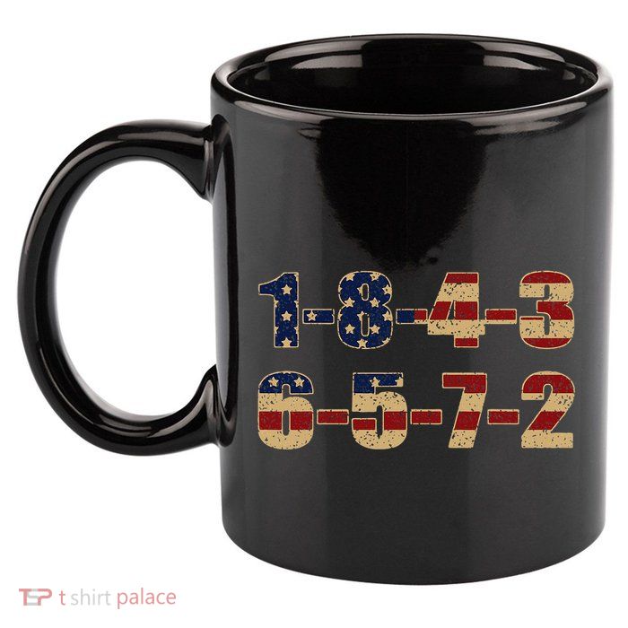 USA Flag 18436572 Firing Order Small Block 11oz C Handle Ceramic Mug