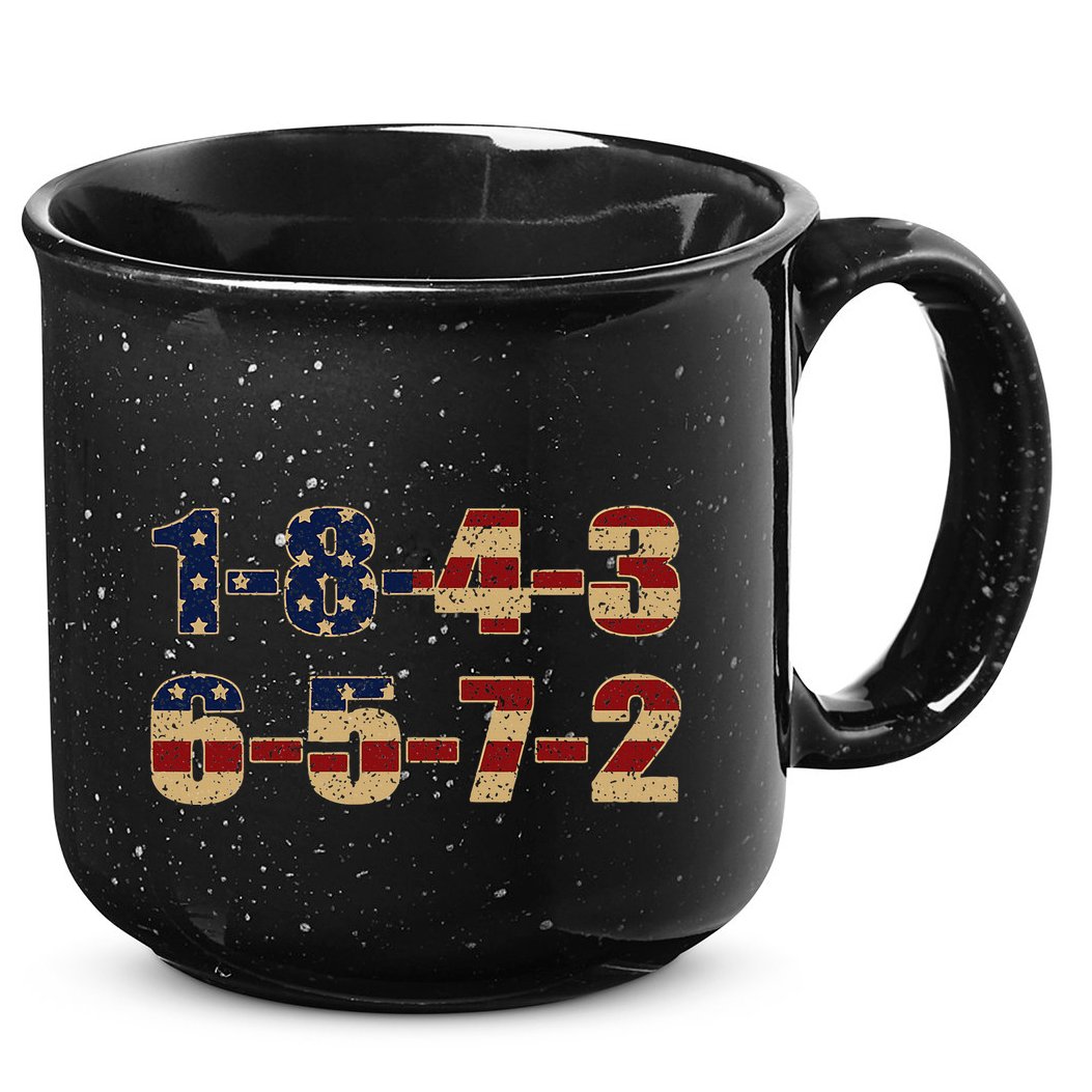 USA Flag 18436572 Firing Order Small Block 15oz Campfire Ceramic Mug