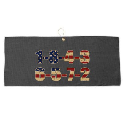 USA Flag 18436572 Firing Order Small Block Large Microfiber Waffle Golf Towel