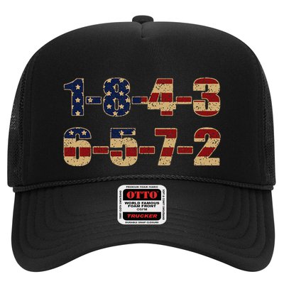 USA Flag 18436572 Firing Order Small Block Trucker Hat