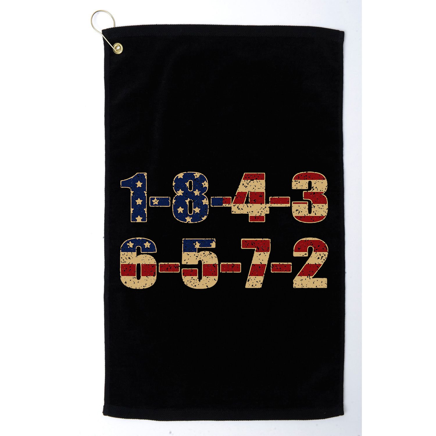 USA Flag 18436572 Firing Order Small Block Golf Towel