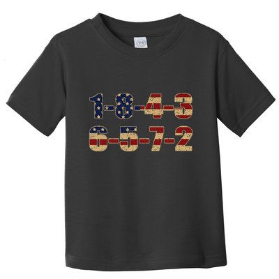 USA Flag 18436572 Firing Order Small Block Toddler T-Shirt