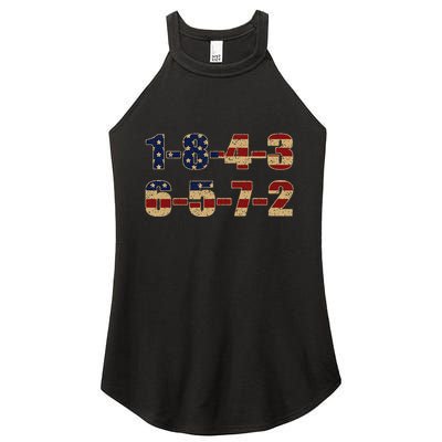 USA Flag 18436572 Firing Order Small Block Women's Perfect Tri Rocker Tank