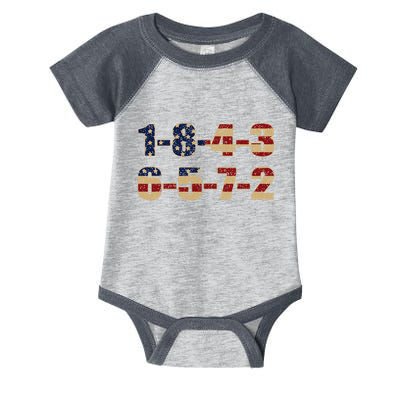 USA Flag 18436572 Firing Order Small Block Infant Baby Jersey Bodysuit