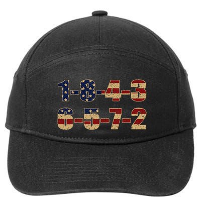 Usa Flag 18436572 Firing Order Small Block Engine V8 Block 7-Panel Snapback Hat
