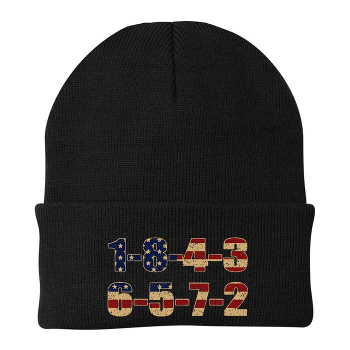 Usa Flag 18436572 Firing Order Small Block Engine V8 Block Knit Cap Winter Beanie