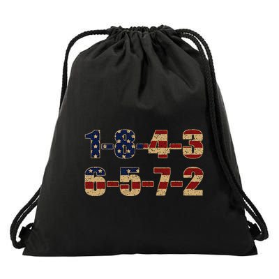 Usa Flag 18436572 Firing Order Small Block Engine V8 Block Drawstring Bag