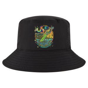 Us Festival 1983 Colorful Rainbow Music Fest Us 70s Cool Comfort Performance Bucket Hat