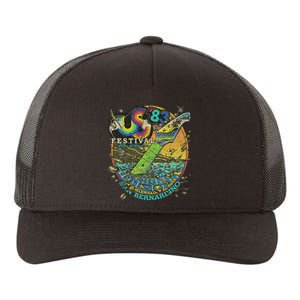 Us Festival 1983 Colorful Rainbow Music Fest Us 70s Yupoong Adult 5-Panel Trucker Hat