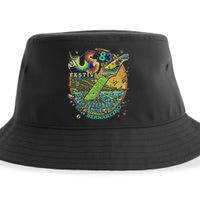 Us Festival 1983 Colorful Rainbow Music Fest Us 70s Sustainable Bucket Hat