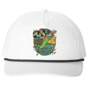 Us Festival 1983 Colorful Rainbow Music Fest Us 70s Snapback Five-Panel Rope Hat