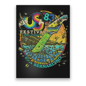 Us Festival 1983 Colorful Rainbow Music Fest Us 70s Poster