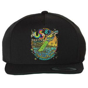 Us Festival 1983 Colorful Rainbow Music Fest Us 70s Wool Snapback Cap