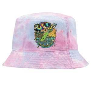 Us Festival 1983 Colorful Rainbow Music Fest Us 70s Tie-Dyed Bucket Hat