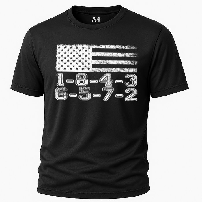 Usa Flag 18436572 Firing Order Small Block Engine V8 Block Gift Performance Shirt