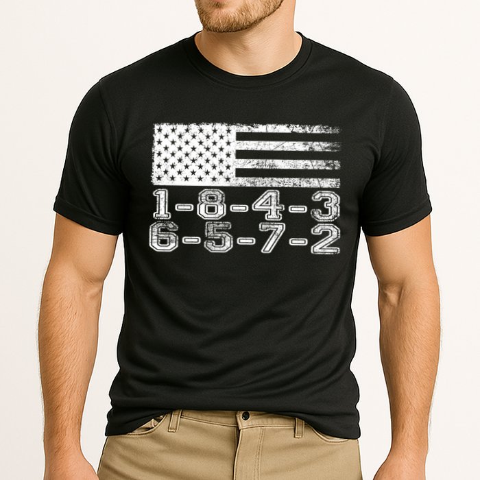 Usa Flag 18436572 Firing Order Small Block Engine V8 Block Gift Performance Shirt