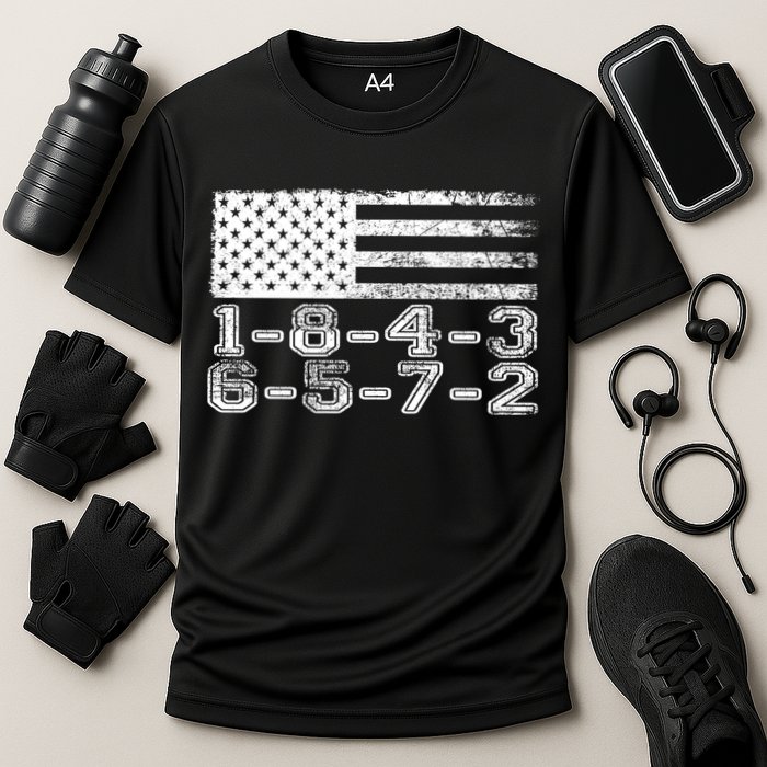 Usa Flag 18436572 Firing Order Small Block Engine V8 Block Gift Performance Shirt