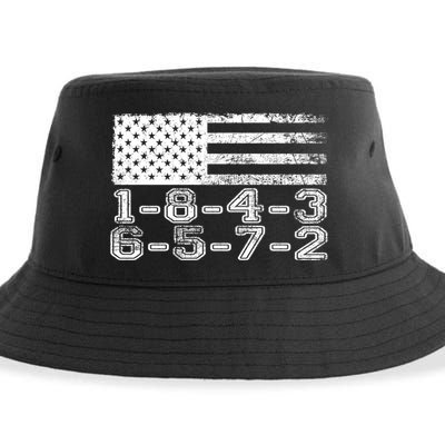 Usa Flag 18436572 Firing Order Small Block Engine V8 Block Gift Sustainable Bucket Hat