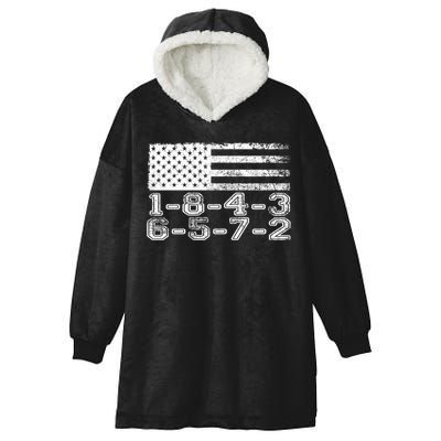 Usa Flag 18436572 Firing Order Small Block Engine V8 Block Gift Hooded Wearable Blanket