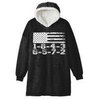 Usa Flag 18436572 Firing Order Small Block Engine V8 Block Gift Hooded Wearable Blanket
