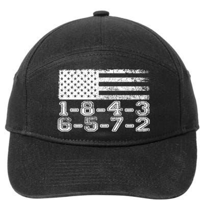Usa Flag 18436572 Firing Order Small Block Engine V8 Block Gift 7-Panel Snapback Hat