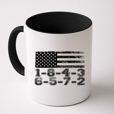 Usa Flag 18436572 Firing Order Small Block Engine V8 Block Gift Coffee Mug
