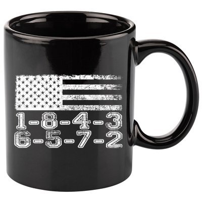 Usa Flag 18436572 Firing Order Small Block Engine V8 Block Gift 11oz C Handle Ceramic Mug