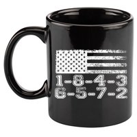 Usa Flag 18436572 Firing Order Small Block Engine V8 Block Gift 11oz C Handle Ceramic Mug