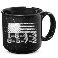 Usa Flag 18436572 Firing Order Small Block Engine V8 Block Gift 15oz Campfire Ceramic Mug