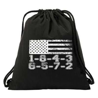 Usa Flag 18436572 Firing Order Small Block Engine V8 Block Gift Drawstring Bag