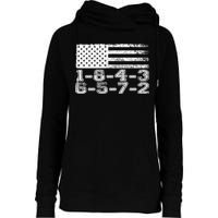 Usa Flag 18436572 Firing Order Small Block Engine V8 Block Gift Womens Funnel Neck Pullover Hood