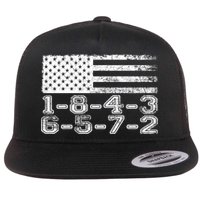 Usa Flag 18436572 Firing Order Small Block Engine V8 Block Gift Flatbill Hat