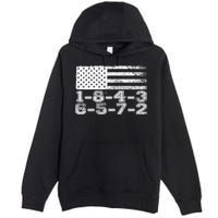 Usa Flag 18436572 Firing Order Small Block Engine V8 Block Gift Premium Pullover Hoodie