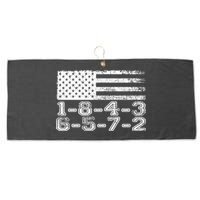 Usa Flag 18436572 Firing Order Small Block Engine V8 Block Gift Large Microfiber Waffle Golf Towel