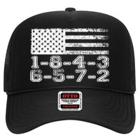 Usa Flag 18436572 Firing Order Small Block Engine V8 Block Gift Trucker Hat