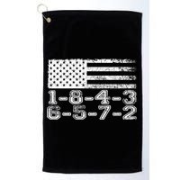 Usa Flag 18436572 Firing Order Small Block Engine V8 Block Gift Golf Towel